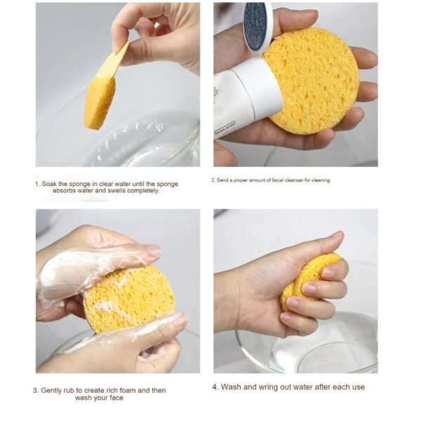 Heart Shape Compressed Facial Sponges - Image 5