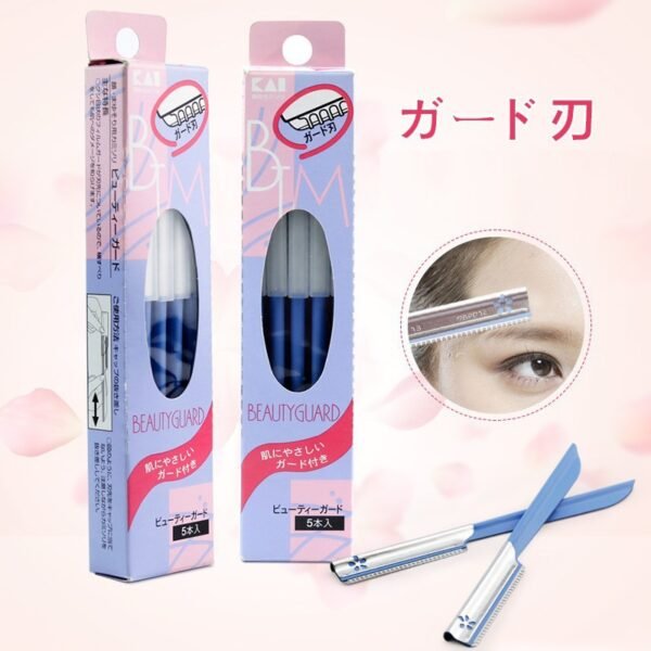 Eyebrow razor,Eyebrow Squeezing Knife,Eyebrow Renovation Tools,5 packs - Image 6