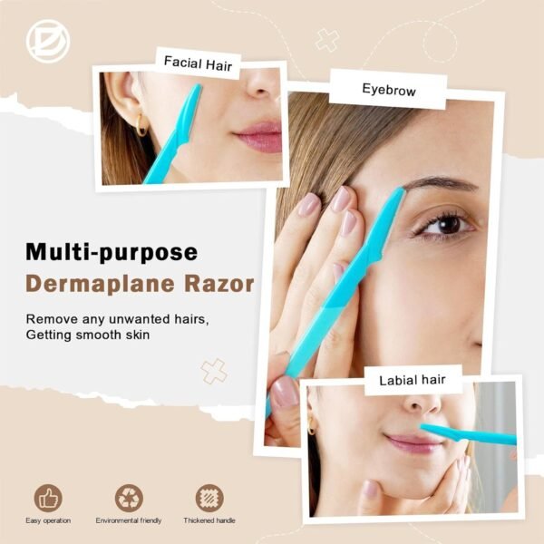 Eyebrow Razor,Face Razors,Multipurpose Dermaplaning Tools, Facial Hair Removal - Image 5