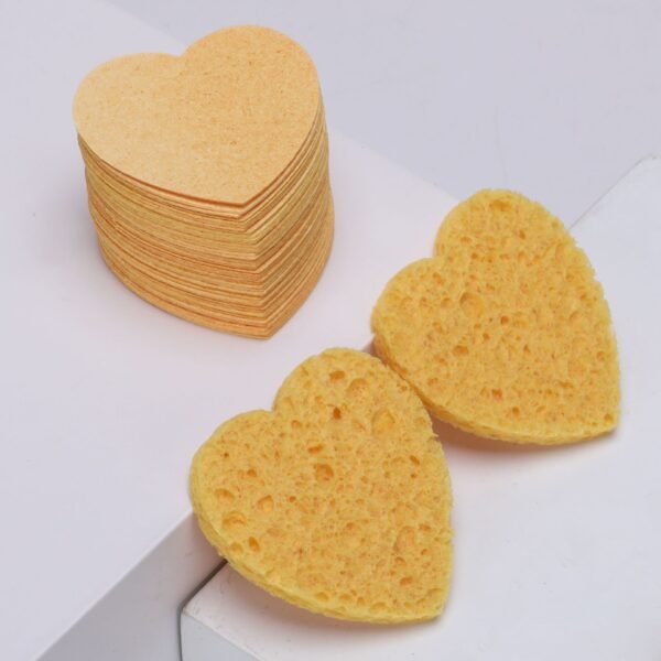 Heart Shape Compressed Facial Sponges - Image 6