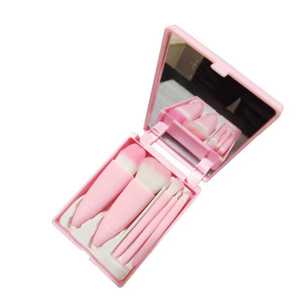Makeup brush set with mirrorb,eyeshadow brush smudge brush,5-piece - Image 7