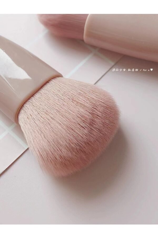 Makeup brush set with mirrorb,eyeshadow brush smudge brush,5-piece - Image 3